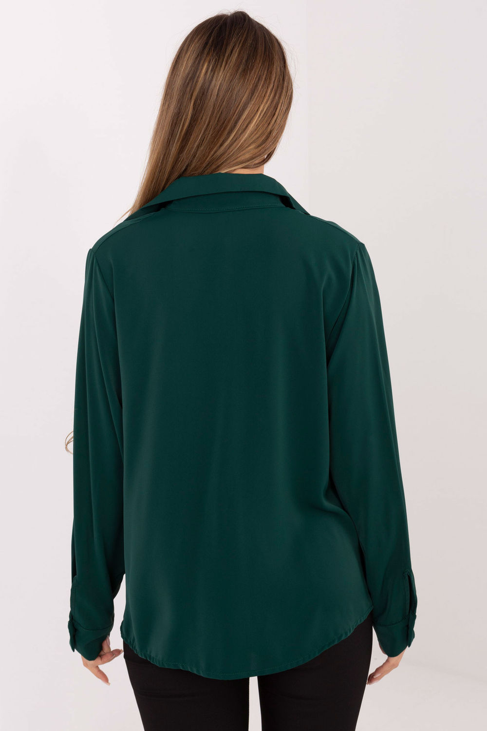 Koszula Damska Model IT-KS-29053.69 Dark Green - Factory Price - obrazek 3