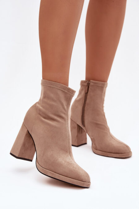 Botki Model Karvella NN636 Beige - Step in style