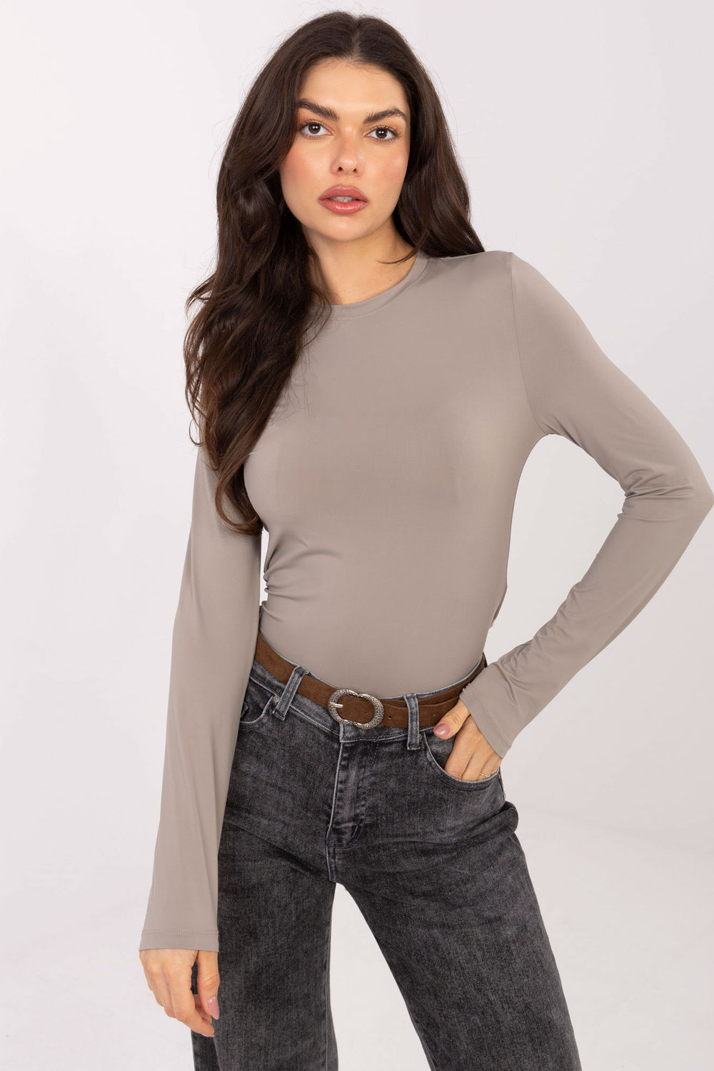 Bluzka Model D12099M02788A Dark Beige - Sublevel