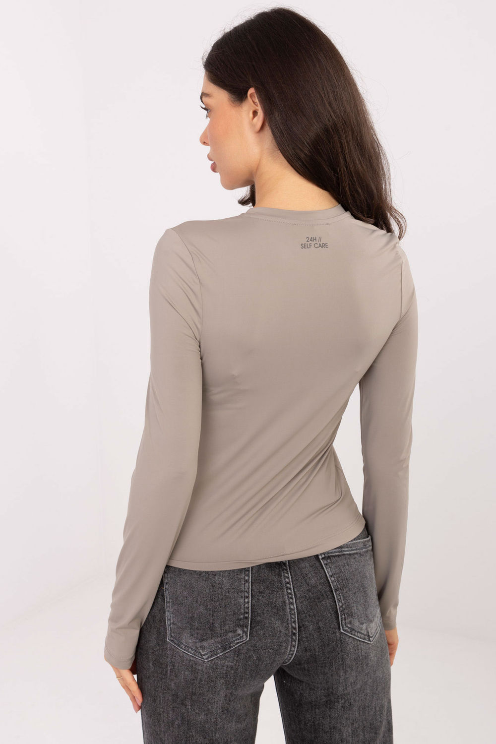 Bluzka Model D12099M02788A Dark Beige - Sublevel - obrazek 3