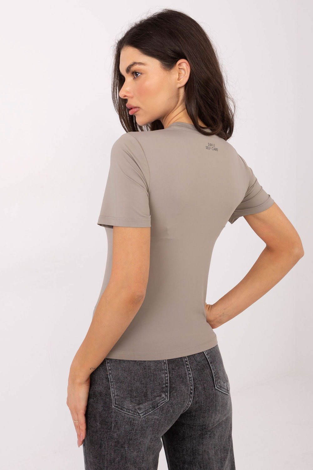 Bluzka Model D12099M02805A Dark Beige - Sublevel - obrazek 2