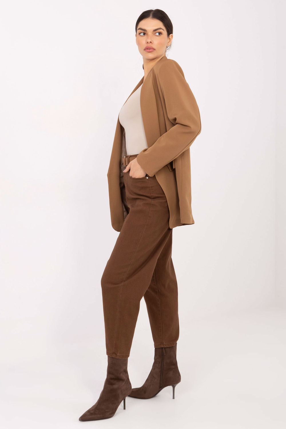 Spodnie Jeansy Damskie Model VM-SP-SK152-76.09 Brown - Factory Price - obrazek 2