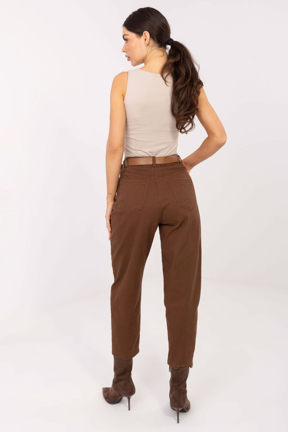 Spodnie Jeansy Damskie Model VM-SP-SK152-76.09 Brown - Factory Price - obrazek 3