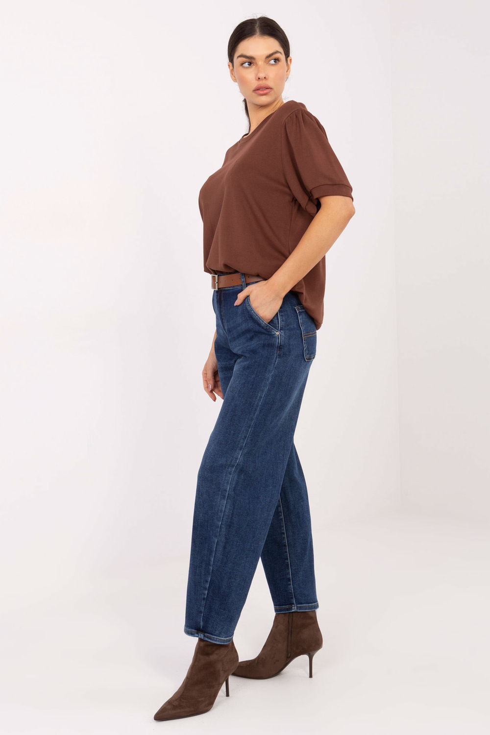 Spodnie Jeansy Damskie Model VM-SP-J1569-15.09P Dark Blue - Factory Price - obrazek 2
