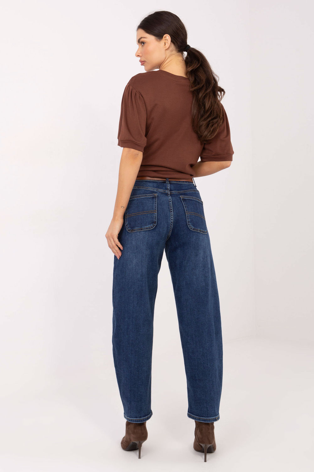 Spodnie Jeansy Damskie Model VM-SP-J1569-15.09P Dark Blue - Factory Price - obrazek 3