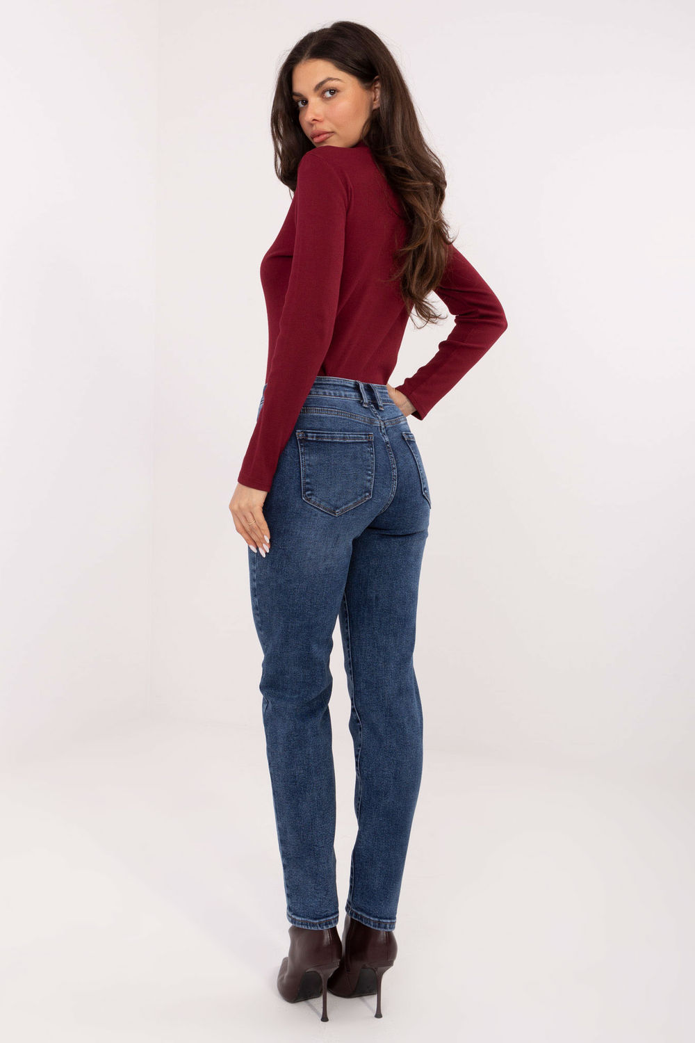 Spodnie Jeansy Damskie Model VM-SP-HM309-3.16 Dark Blue - Factory Price - obrazek 2