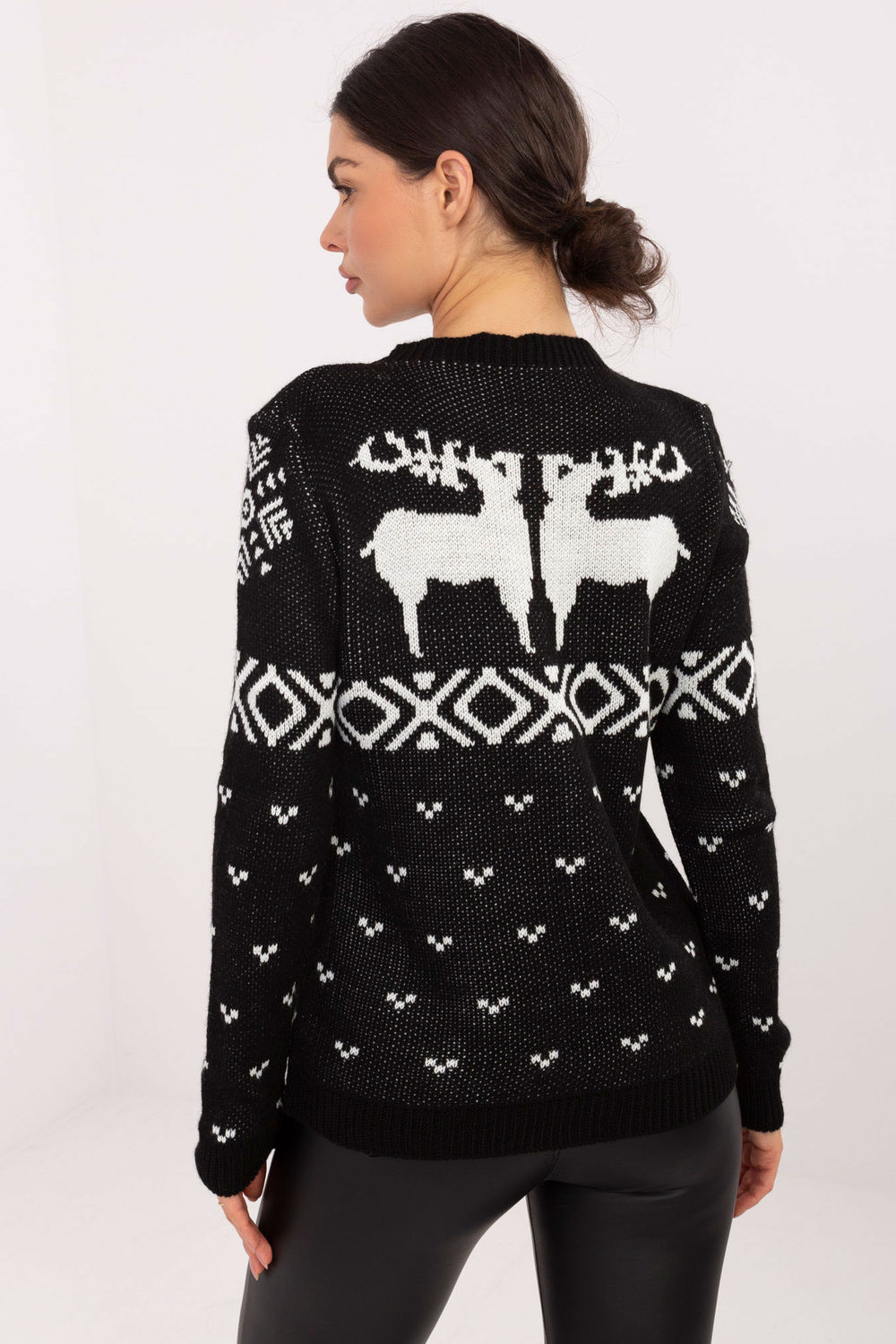 Sweter Damski Model MI-SW-19128.34 Black - Italy Moda - obrazek 3