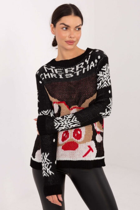Sweter Damski Model MI-SW-19133.90 Black - Italy Moda