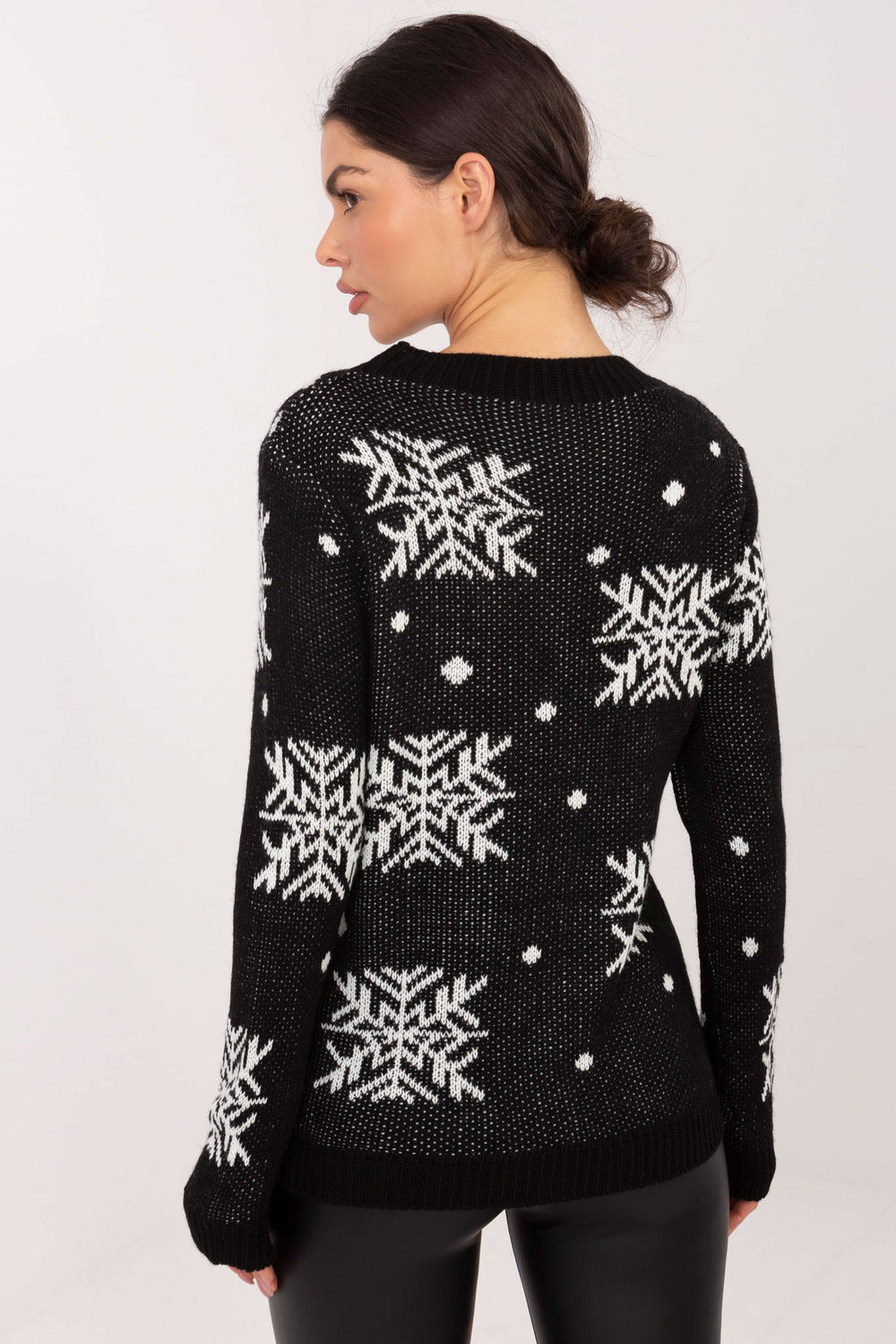 Sweter Damski Model MI-SW-19133.90 Black - Italy Moda - obrazek 3