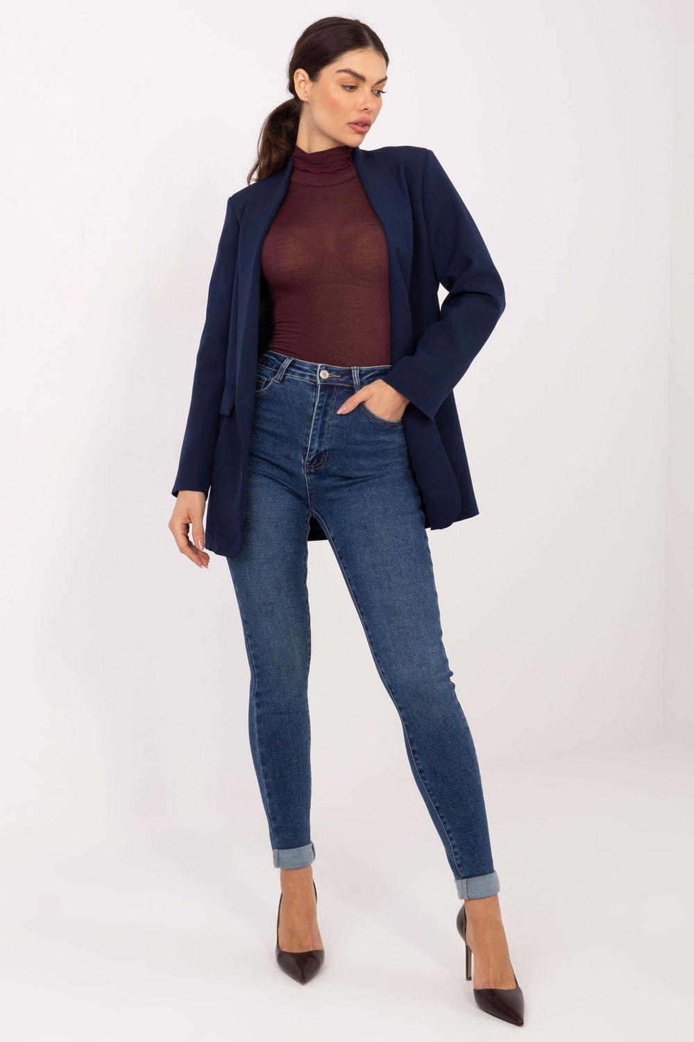 Marynarka Model DHJ-MA-18657-2.09 Navy - Italy Moda - obrazek 2