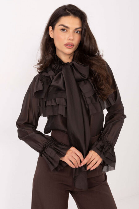 Koszula Damska Model IT-KS-28882.03 Dark Brown - Factory Price
