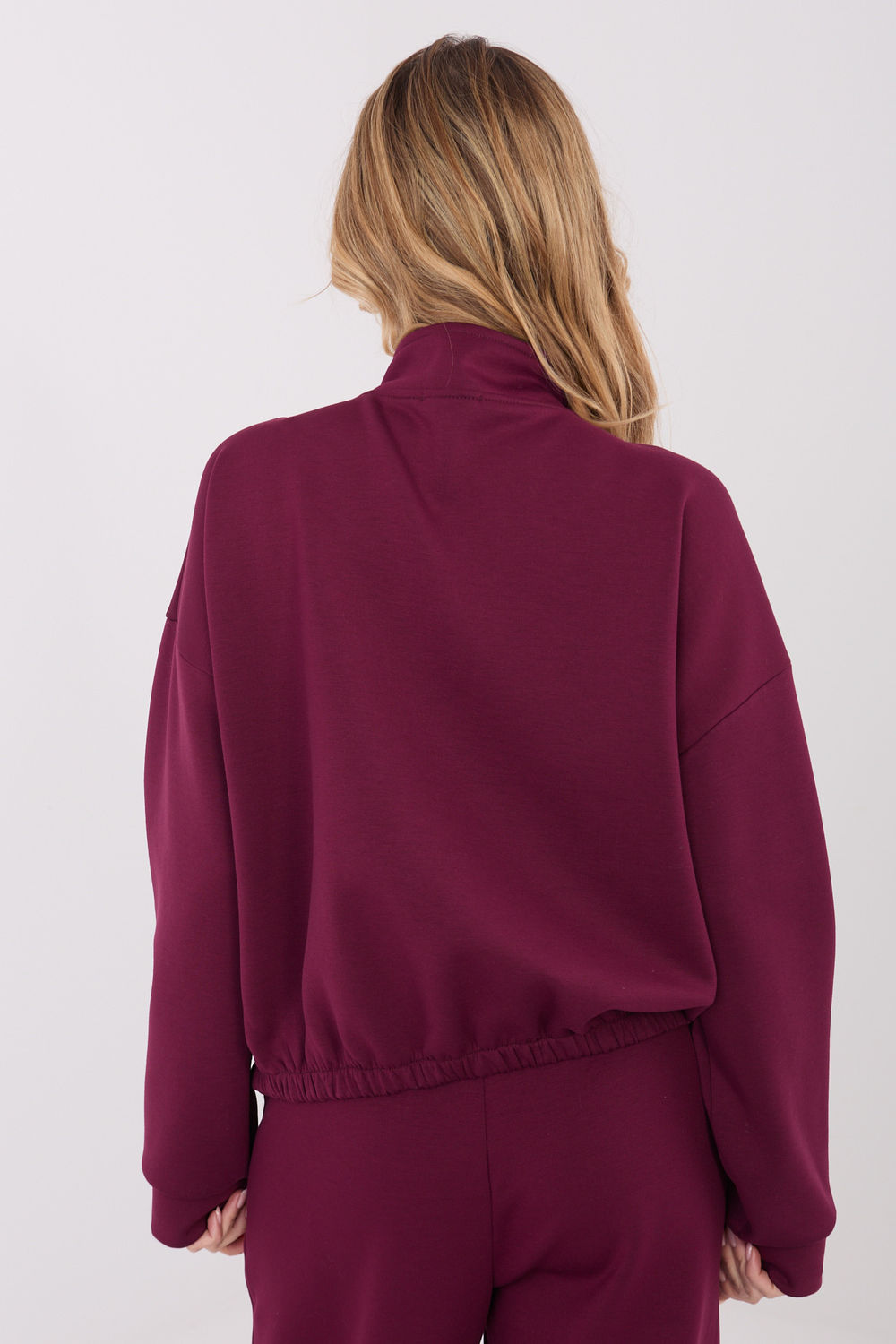 Bluza Damska Model SM-BL-A1562.33 Bordo - Factory Price - obrazek 3