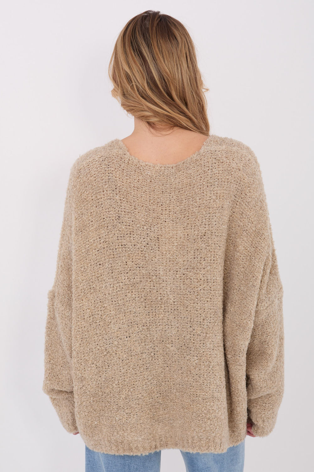 Sweter Damski Model CH-SW-72981.05P Beige - Factory Price - obrazek 3