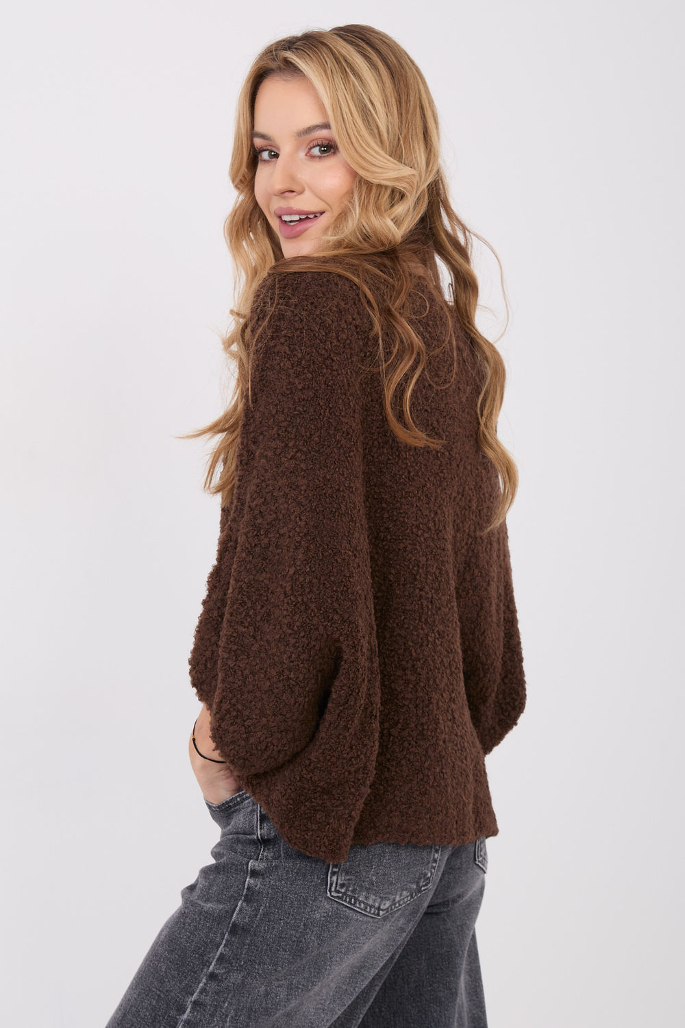 Sweter Damski Model CH-SW-72996.26 Dark_Brown - Factory Price - obrazek 2