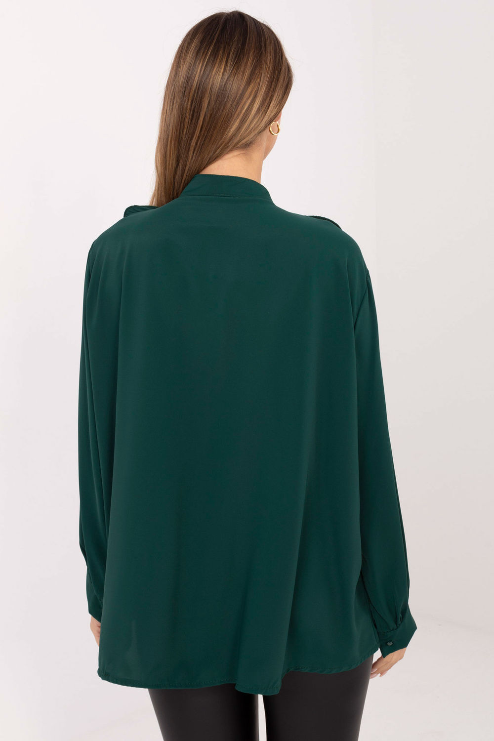 Koszula Damska Model IT-KS-29033.87 Dark Green - Factory Price - obrazek 3