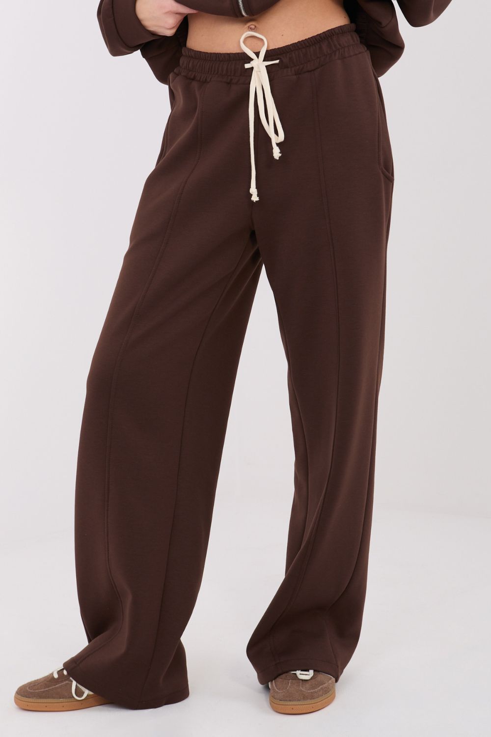 Spodnie Dresowe Model SM-SP-A1561.25 Dark Brown - Factory Price - obrazek 4
