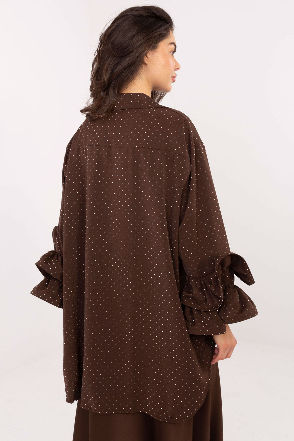 Koszula Damska Model IT-KS-8381-1.64 Brown - Italy Moda - obrazek 3