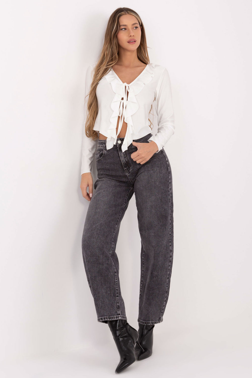 Bluzka Model IT-BZ-21837.00 Ecru - Italy Moda - obrazek 2