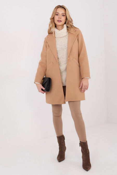 Płaszcz Damski Model IT-PL-20238.23 Camel - Italy Moda