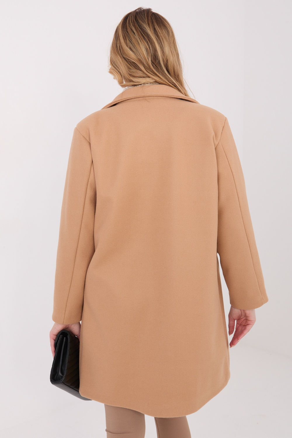 Płaszcz Damski Model IT-PL-20238.23 Camel - Italy Moda - obrazek 3