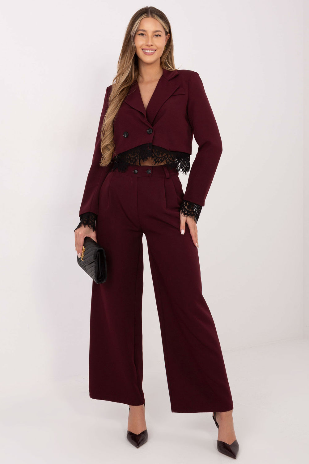 Marynarka Model IT-MA-FL9972.72 Bordo - Italy Moda - obrazek 2