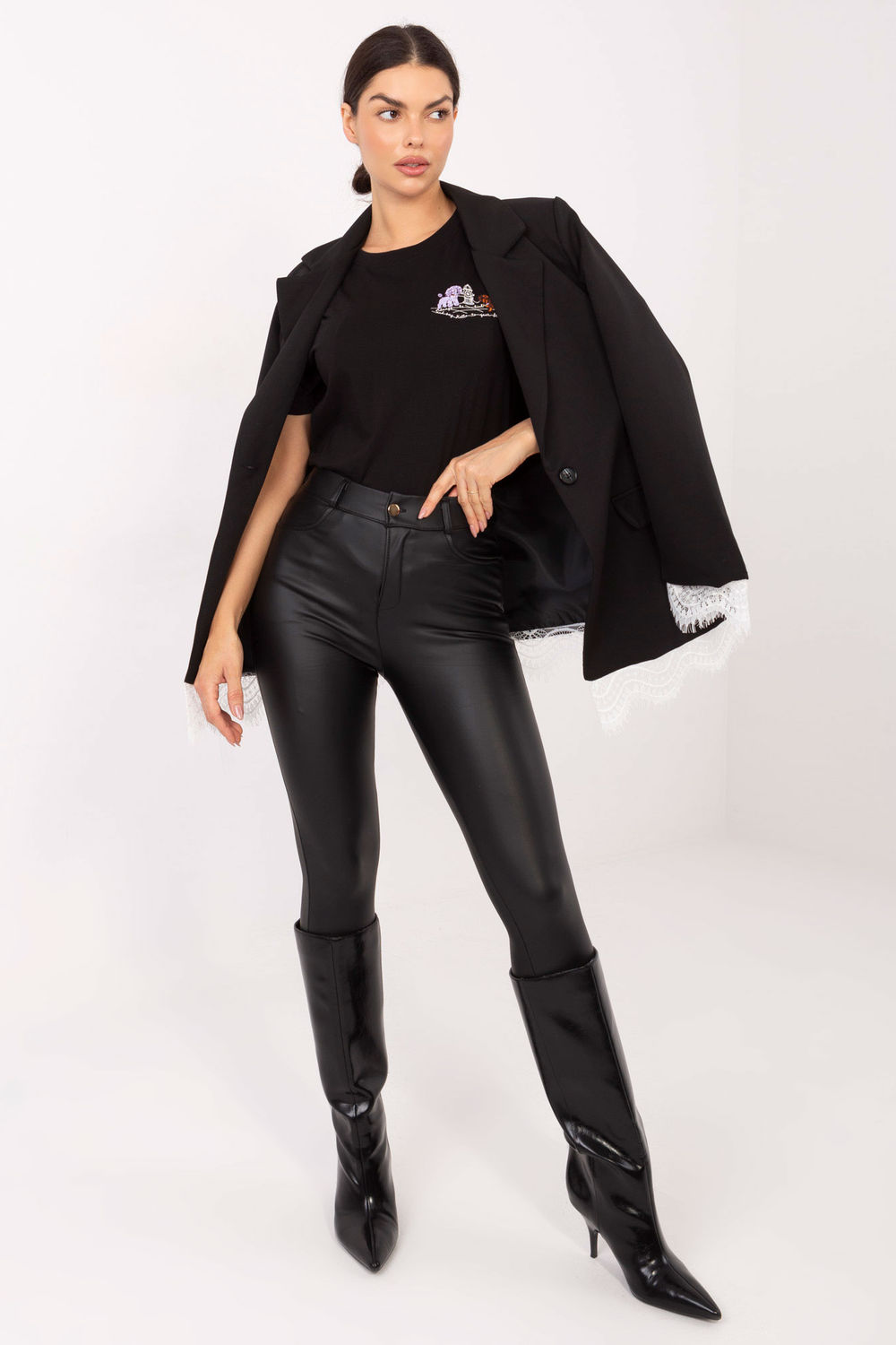 Marynarka Model IT-MA-FL9916.02P Black - Italy Moda - obrazek 2