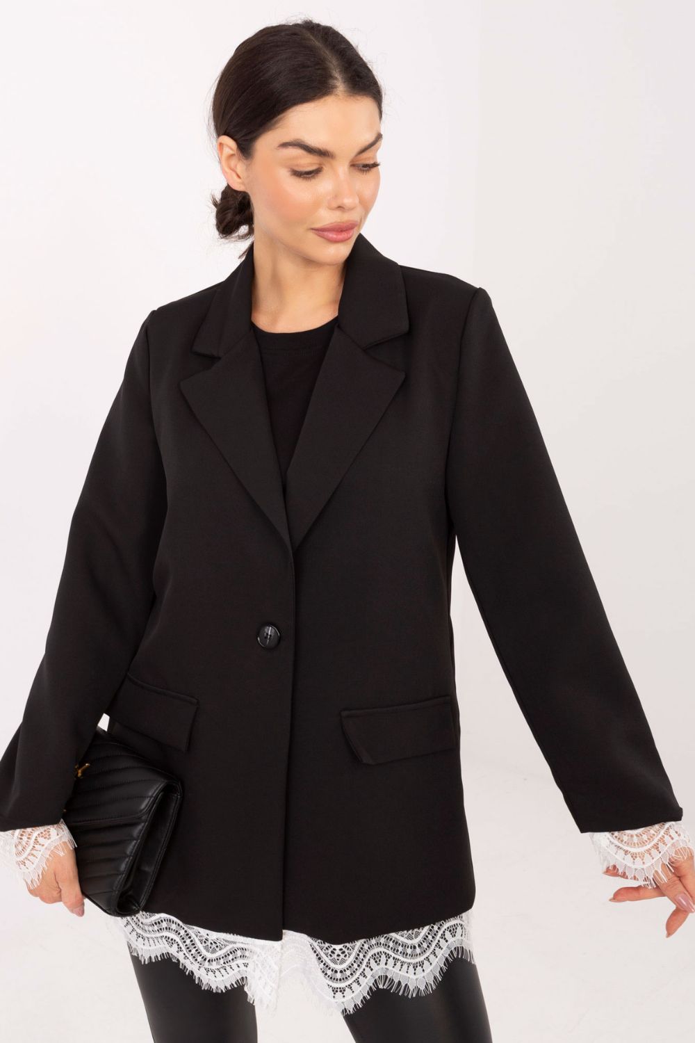 Marynarka Model IT-MA-FL9916.02P Black - Italy Moda - obrazek 4