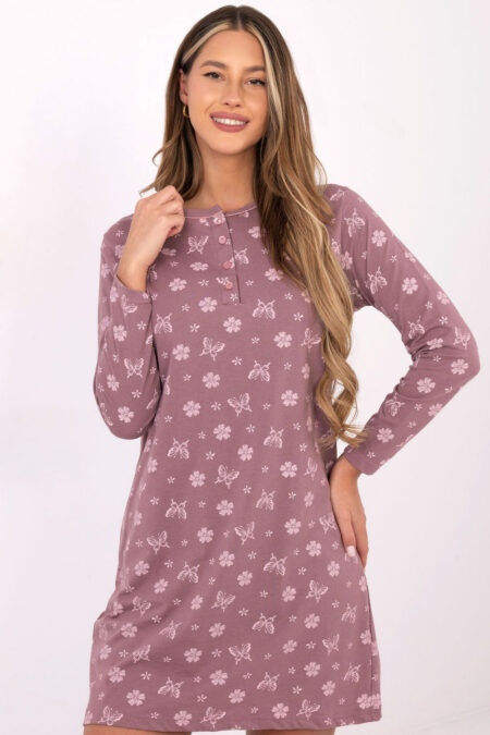 Koszulka nocna Koszula Nocna Model DU-KN-FP-101.19 Dark Pink - Forever Pink