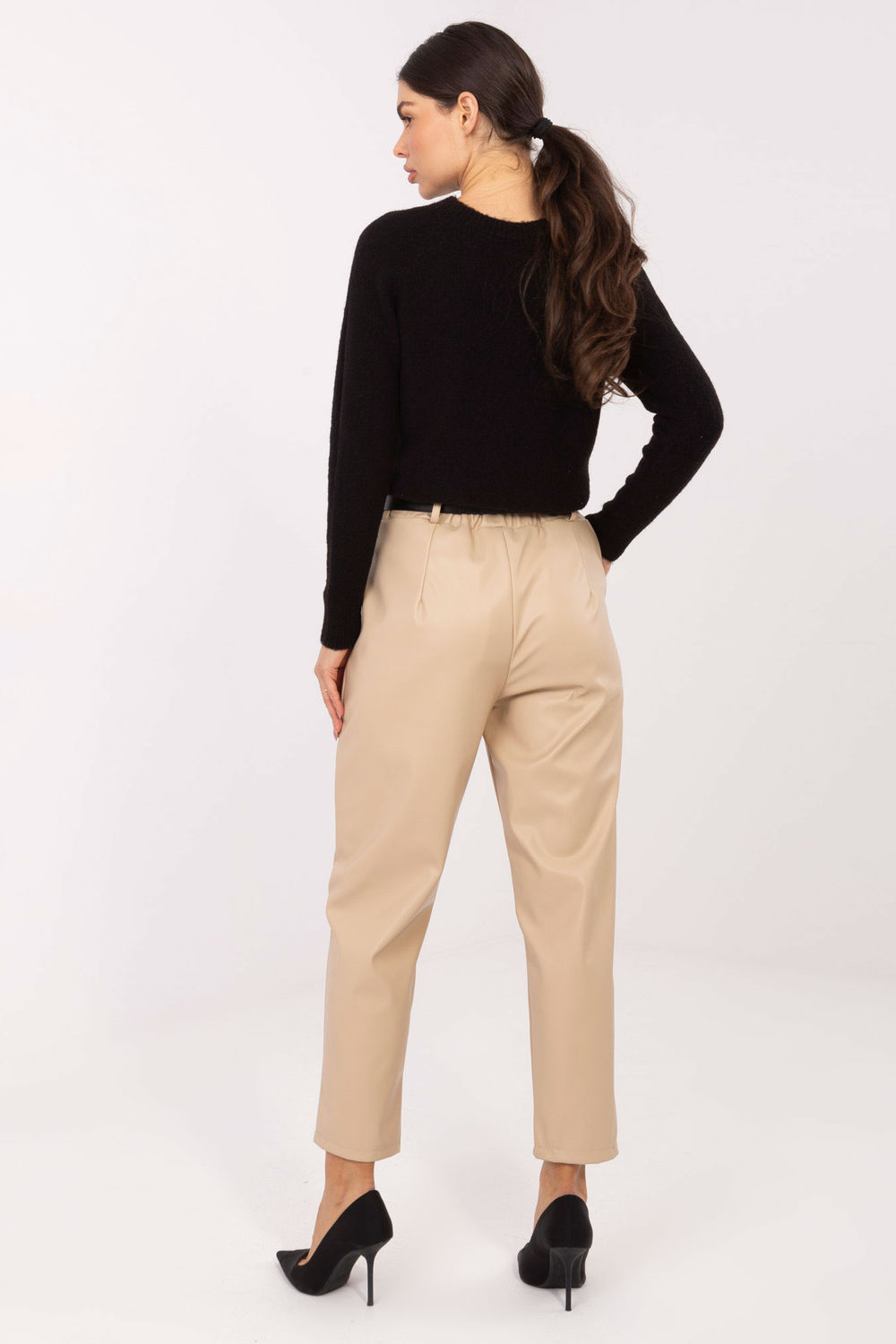 Spodnie Damskie Model IT-SP-FL8576.06P Light Camel - Rue Paris - obrazek 2