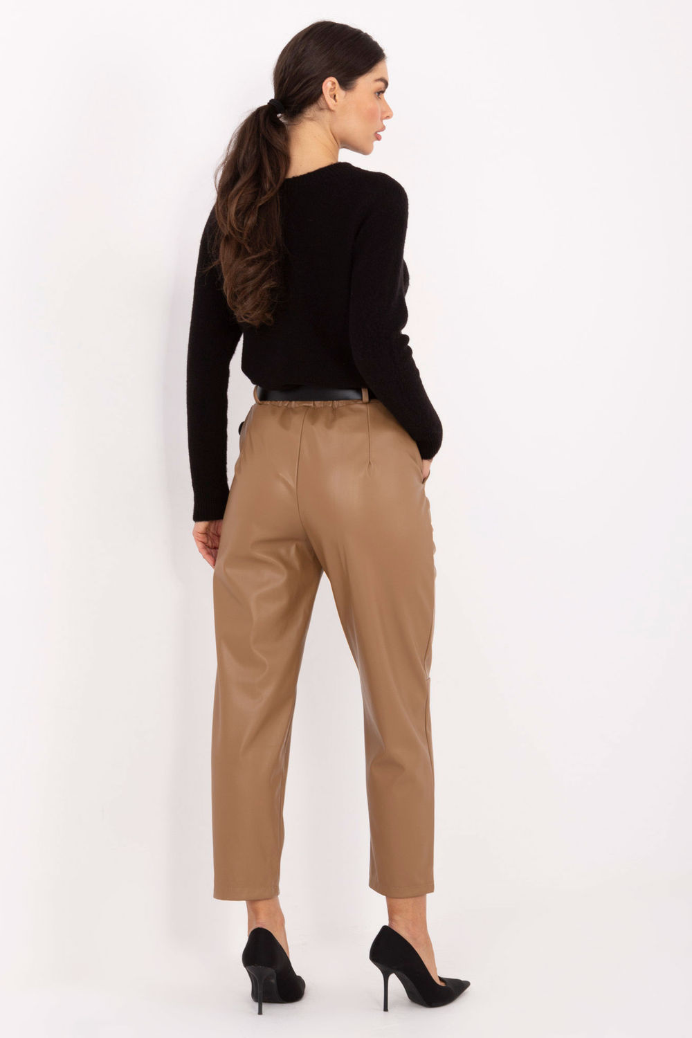 Spodnie Damskie Model IT-SP-FL8576.06P Camel - Rue Paris - obrazek 3