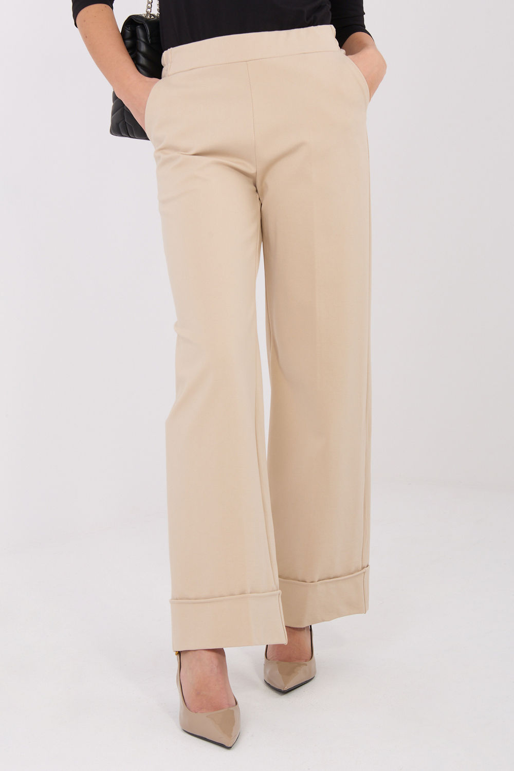 Spodnie Damskie Model IT-SP-FL9877.64 Beige - Rue Paris
