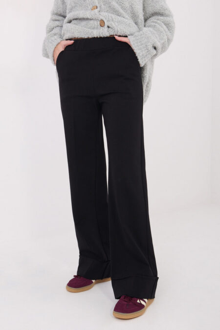 Spodnie Damskie Model IT-SP-FL9877.64 Black - Rue Paris