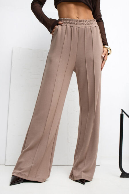 Spodnie Dresowe Model RV-DR-A1062.48 Dark Beige - Rue Paris