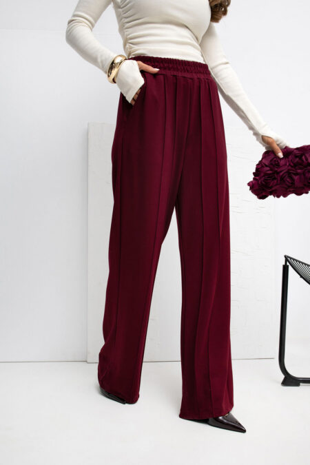 Spodnie Dresowe Model RV-DR-A1062.48 Bordo - Rue Paris