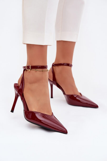 Szpilki Model Laretta LE149P Bordo - Step in style