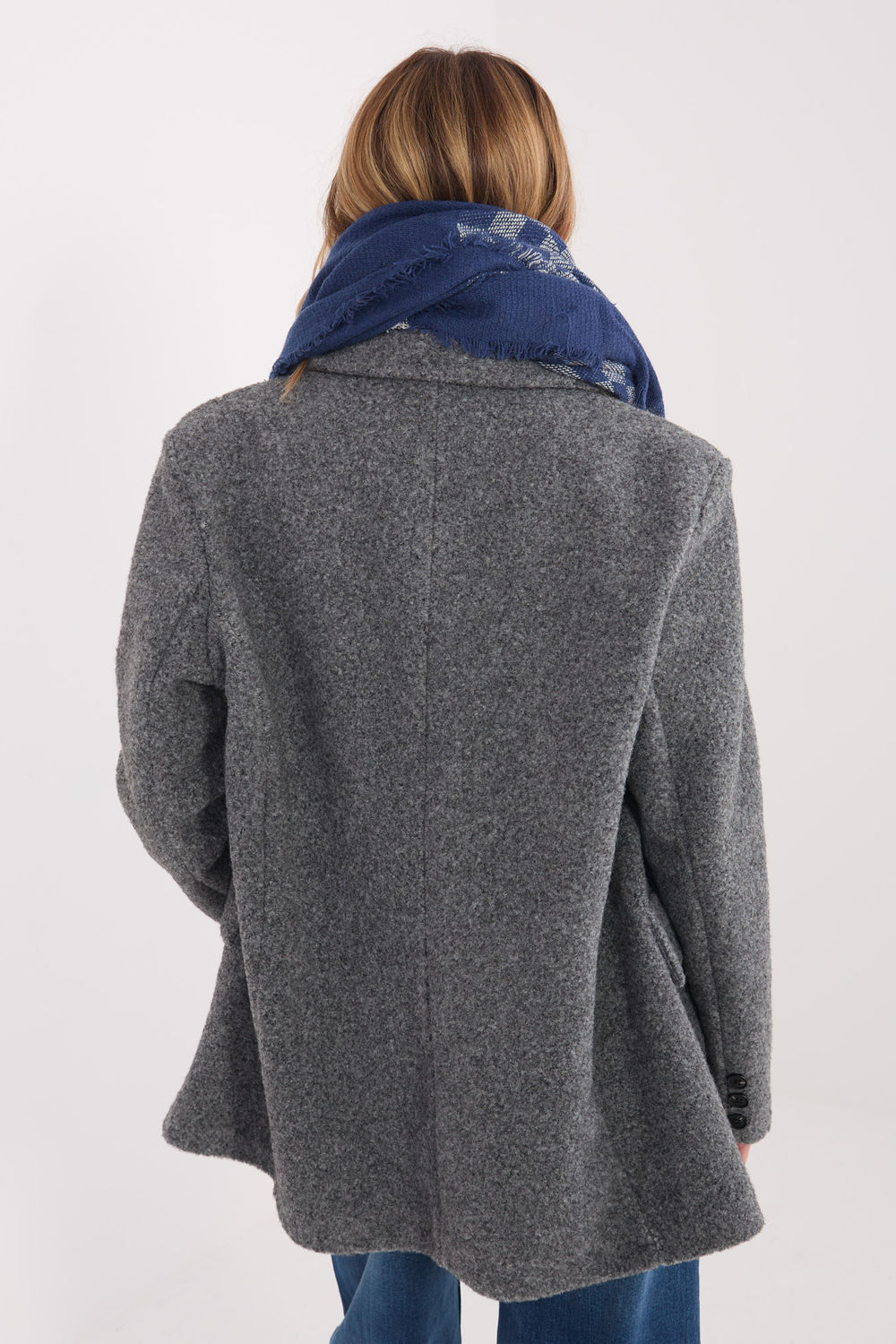 Szalik Model AT-SZ-16501.06 Navy - AT - obrazek 3