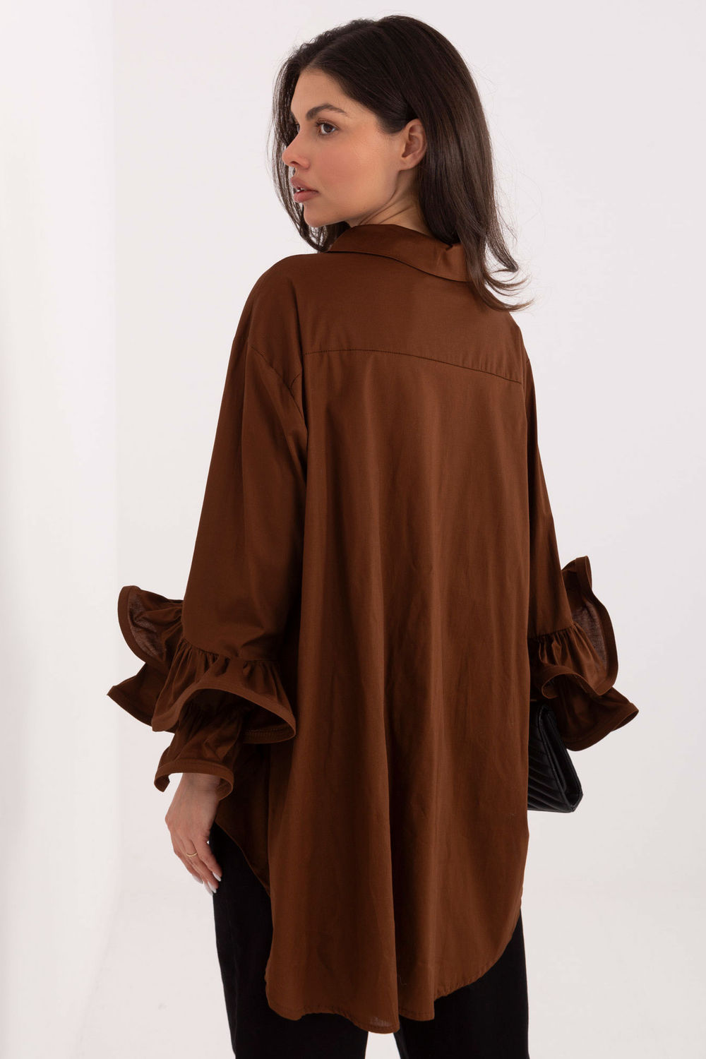 Koszula Damska Model IT-KS-8381.56 Brown - Italy Moda - obrazek 3