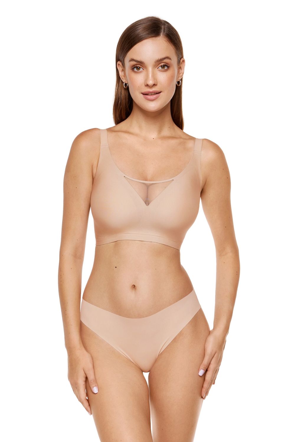 Biustonosz Soft Model Misty B2 Beige - Gorteks - obrazek 2