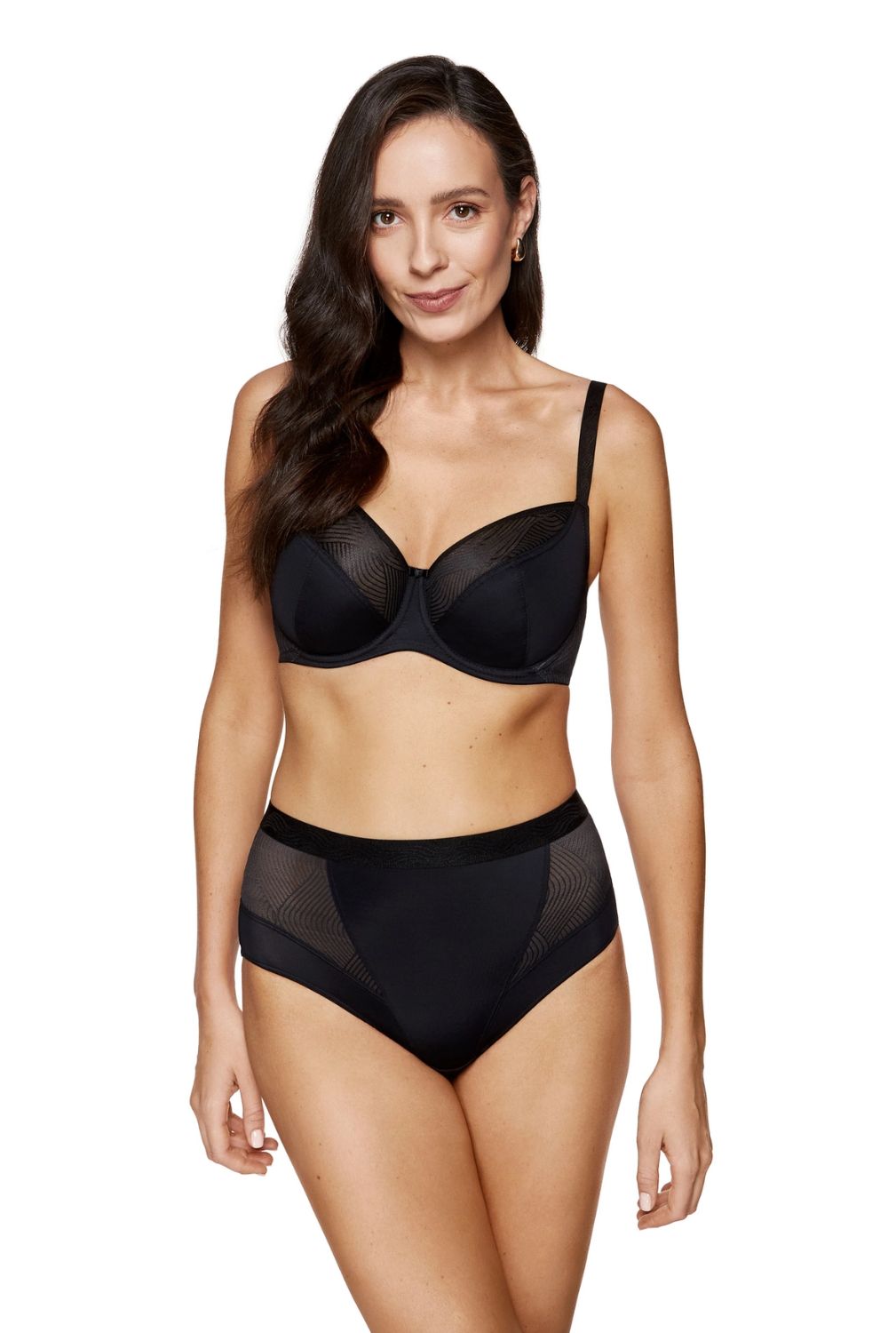 Biustonosz Soft Model Laurel B2 Black - Gorteks - obrazek 2