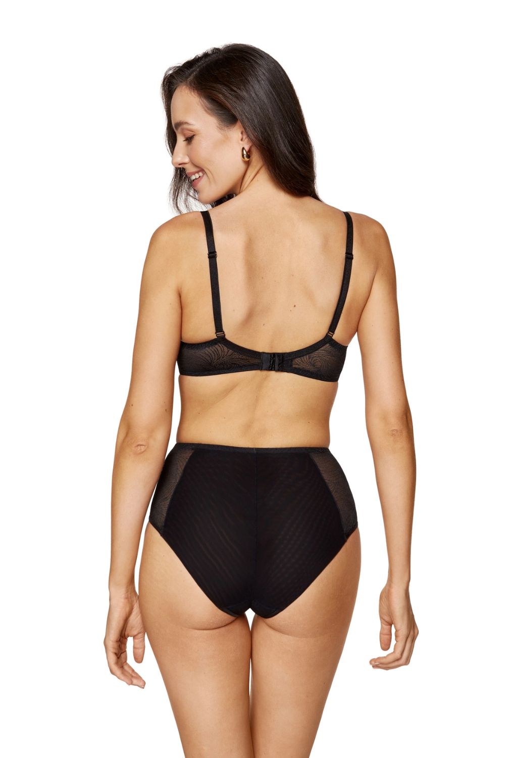 Biustonosz push up Biustonosz Usztywniany Model Cate B4 Black - Gorteks - obrazek 3