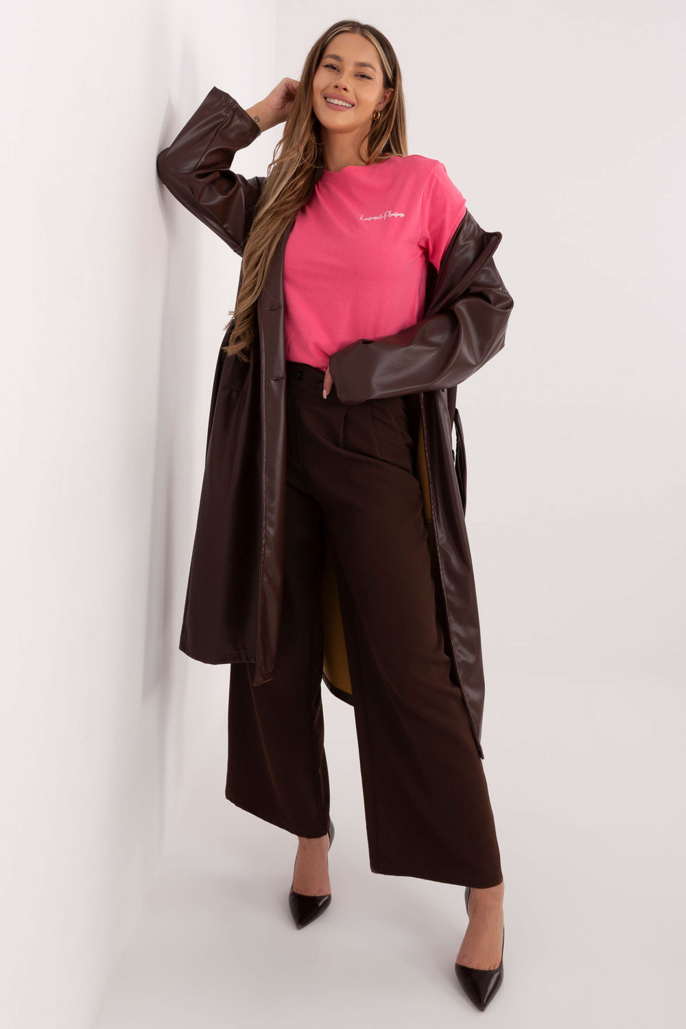 Tshirt Damski Model D12022M02853A Pink - Sublevel - obrazek 4