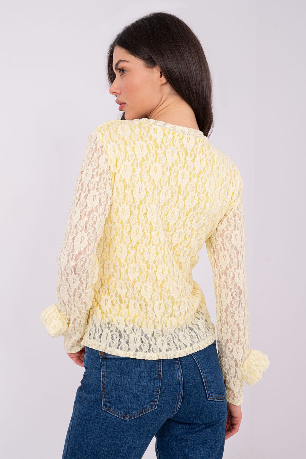 Bluzka Model IT-BZ-9950.79 Light Yellow - Italy Moda - obrazek 4