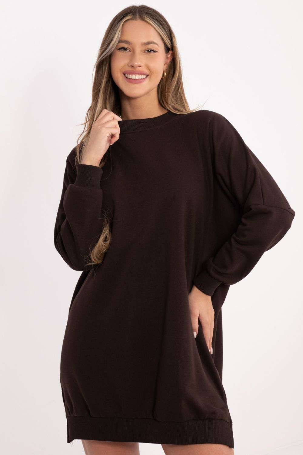 Sukienka Model RV-SK-6019.67 Dark Brown - Relevance - obrazek 4