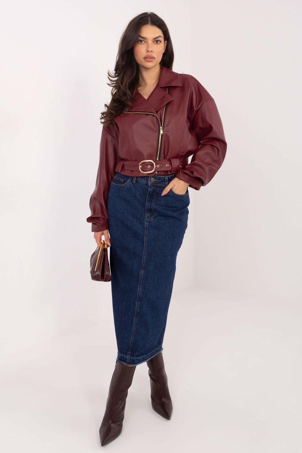 Spódnica Model D80030BI50248D300 Navy - Sublevel - obrazek 2