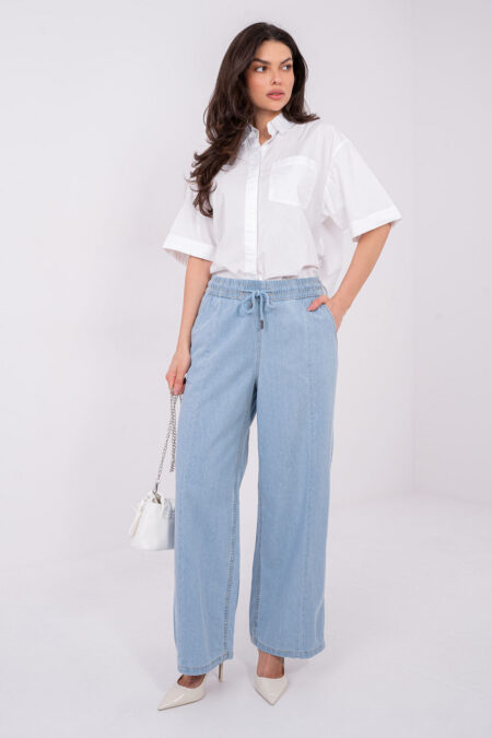 Spodnie Jeansy Damskie Model D80038BB62627L220 Light_Blue - Sublevel