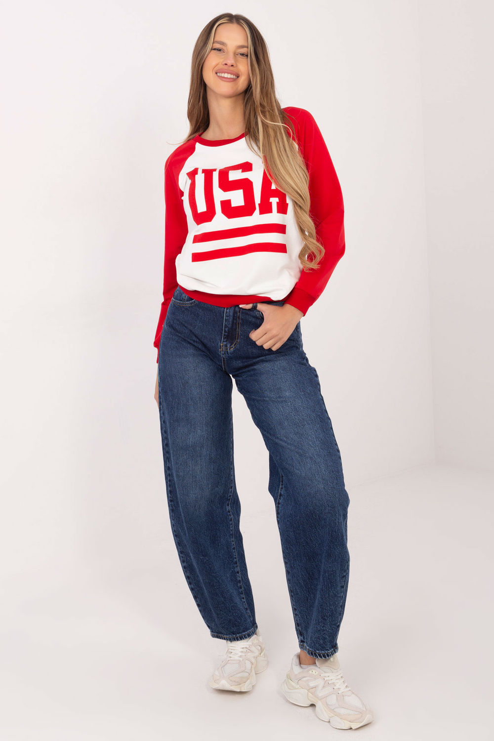 Bluza Damska Model DS-BL-1111.06P Red - Rue Paris - obrazek 2