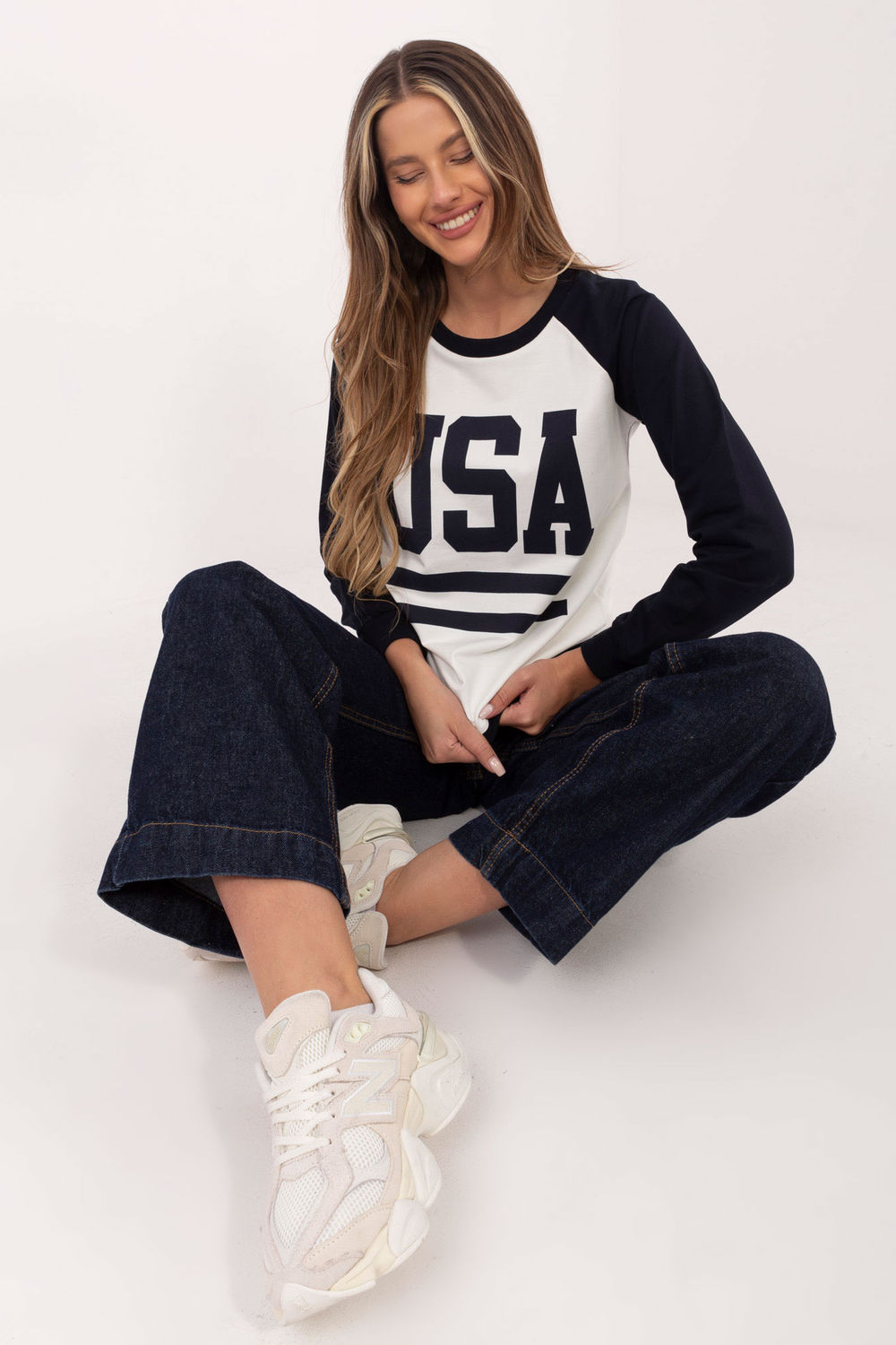 Bluza Damska Model DS-BL-1111.06P Navy - Rue Paris - obrazek 2