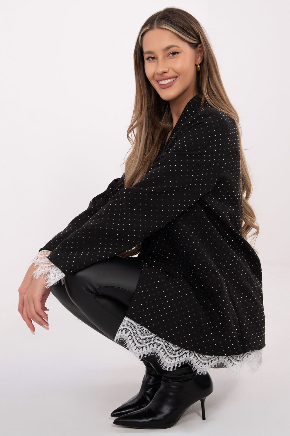 Marynarka Model IT-MA-FL9916-2.12P Black/Silver - Italy Moda - obrazek 2
