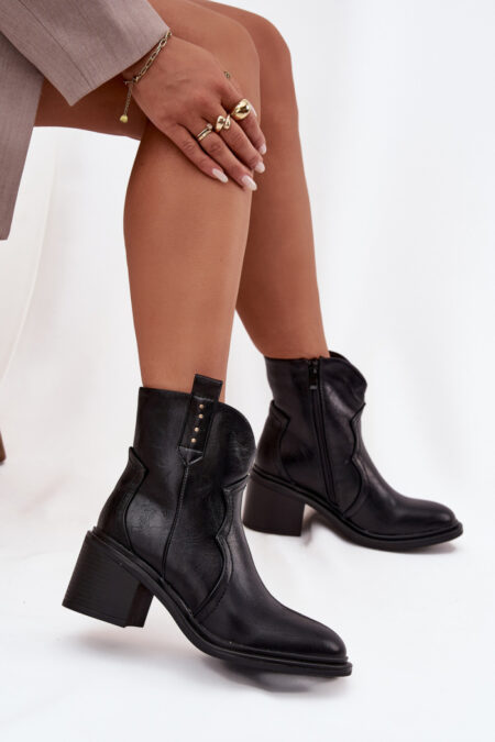 Botki Model Iverly D8255 Black - Step in style