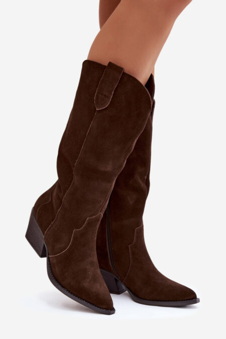 Kozaki Model Urselle 6396 Czekolada - Step in style
